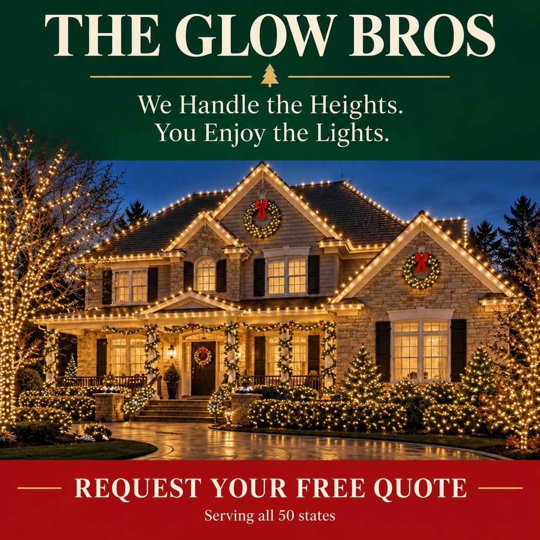 The holiday glow — The Glow Bros branded artwork